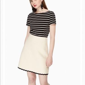 kate spade scallop tweed skirt